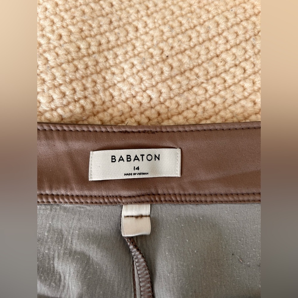 Babaton cropped vegan leather pant - Picture 6 of 12